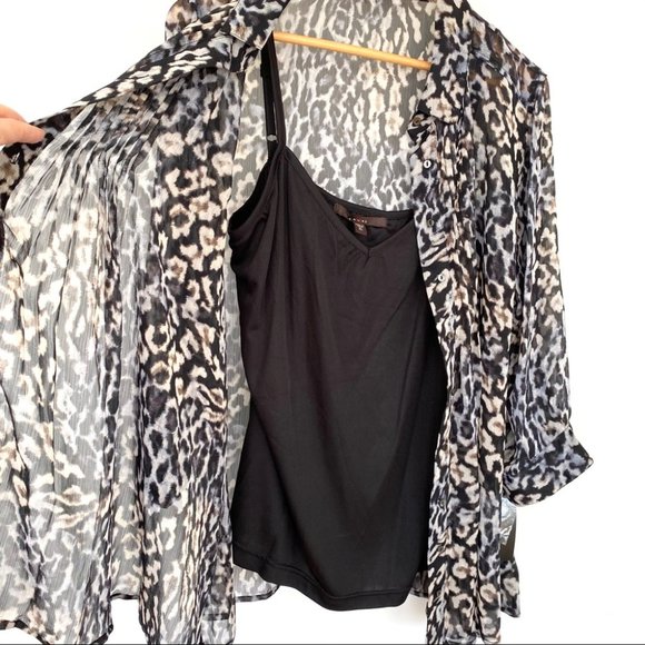 Fever button down shirt with attached camisole - Picture 4 of 14